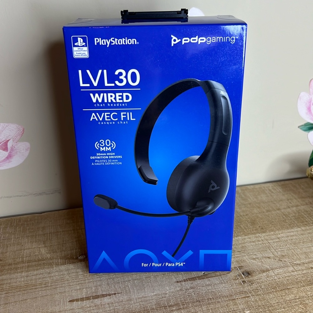 PDP LVL30 Wired Headset with Single-Sided One Ear Headphone for Playstation